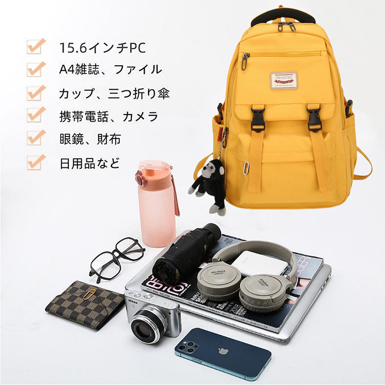 男女兼用 バックパック 大容量 軽量 リュック 防水 多機能 backpack  BS1901